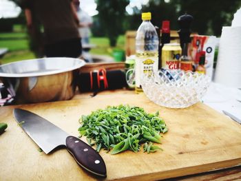 Vegetables on cutting board