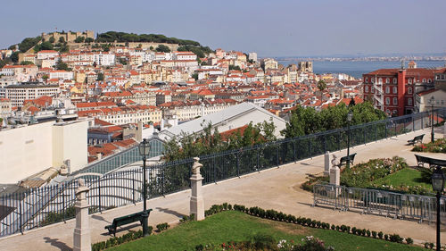 View of the old town of lisbon