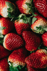 Full frame shot of strawberries