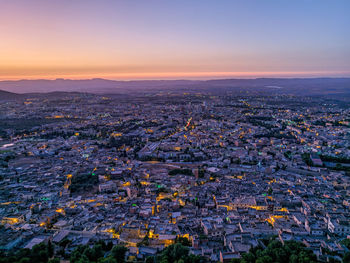 Aerial view of townscape against sky during sunset
tlemcen algeria