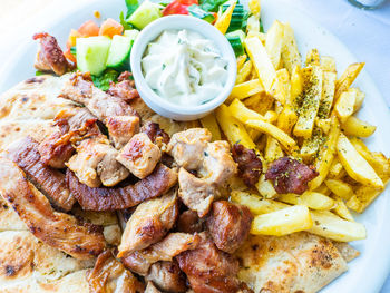 Close-up of food in plate