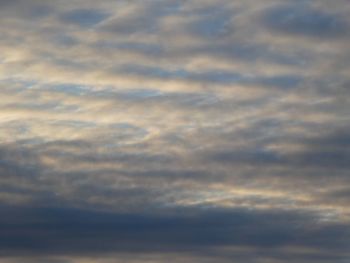 Low angle view of cloudy sky