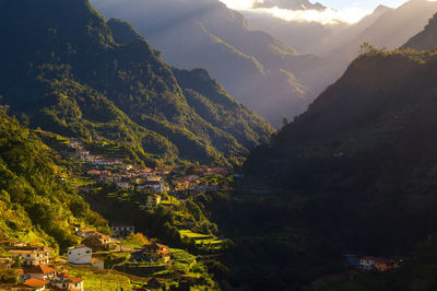 Scenic view of mountains