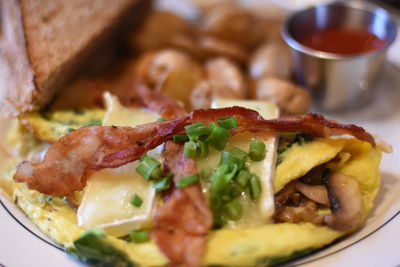 Close-up of food on plate