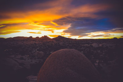 Scenic view of sky during sunset