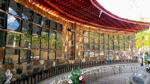 Panoramic view of roof