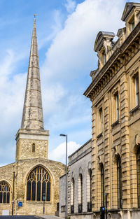 Low angle view of building against sky