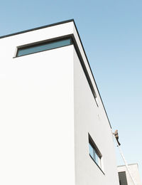 Low angle view of built structure against clear sky