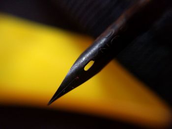 Close-up of pen