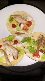 Close-up of served food