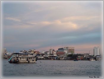 Boats in harbor