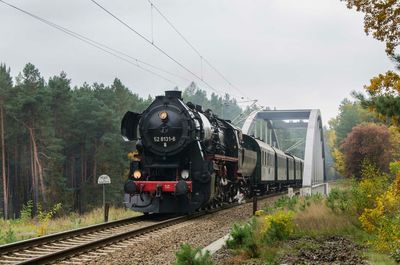 Train on railroad track