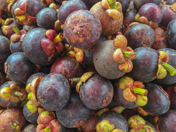 Full frame shot of fresh fruits at market stall