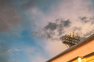 Low angle view of building against sky