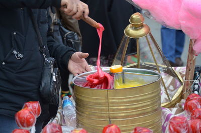 Candy seller in the bazaar