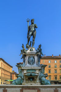 The fountain of neptune is a monumental fountain located in the eponymous square  in bologna, italy