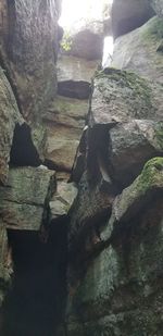 Close-up of rock formation