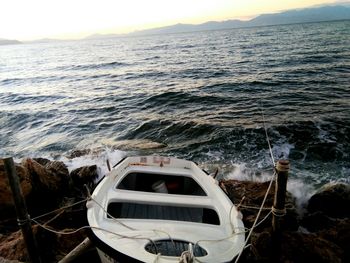 Boats in sea