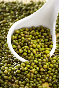 Close-up of green fruits in bowl