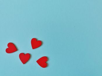 Close-up of heart shape over white background