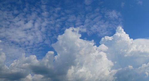Low angle view of clouds in sky