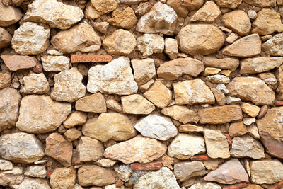Full frame shot of stone wall