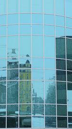 Reflection of buildings in water