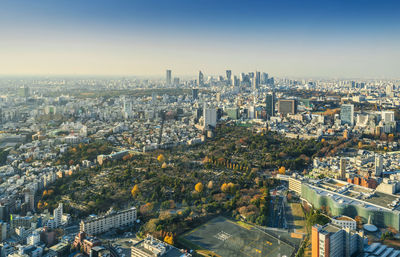 High angle view of cityscape