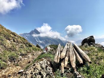 Scenic view of landscape against sky