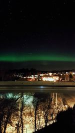 Scenic view of sky at night