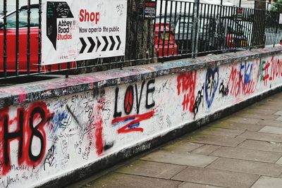 Graffiti on wall