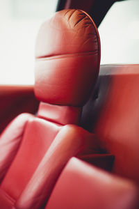 Close-up of red ball on table