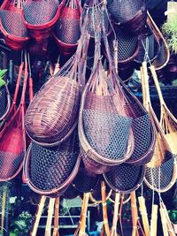 Full frame shot of market stall