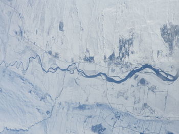 Full frame shot of snow covered landscape