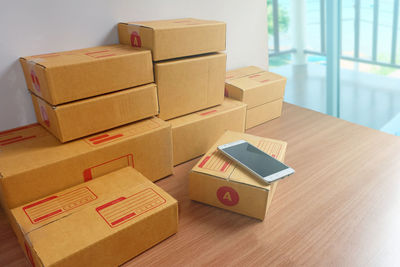 High angle view of stuffed toy on table