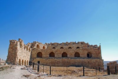 The historic crusader castle in al-kerak, jordan