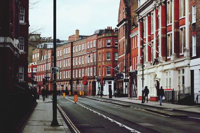 City street against sky