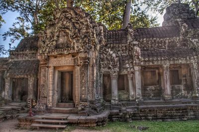 Exterior of old temple building