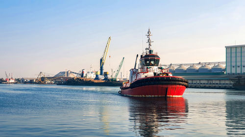 View of commercial dock