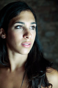 Close-up of young woman