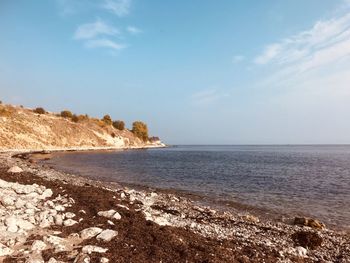 Scenic view of sea against sky