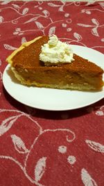 Close-up of cake on plate