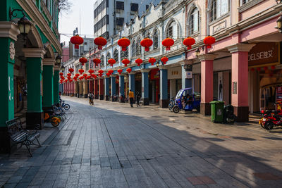 People walking on street in city