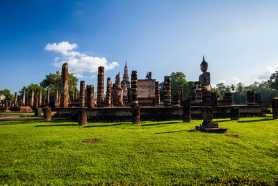 Wat mahathat temple in the sukhothai historical park, a unesco world heritage site in thailand