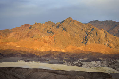 Scenic view of desert against sky