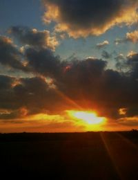 Sunset over landscape