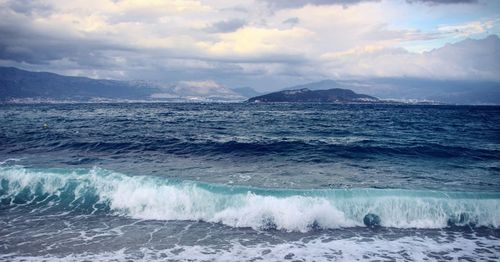 Scenic view of sea against sky