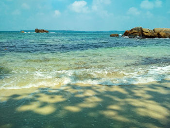 Scenic view of sea against sky