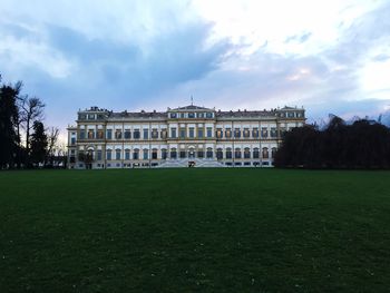 Building against cloudy sky