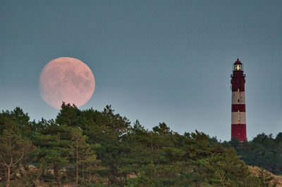 Lighthouse and full moon